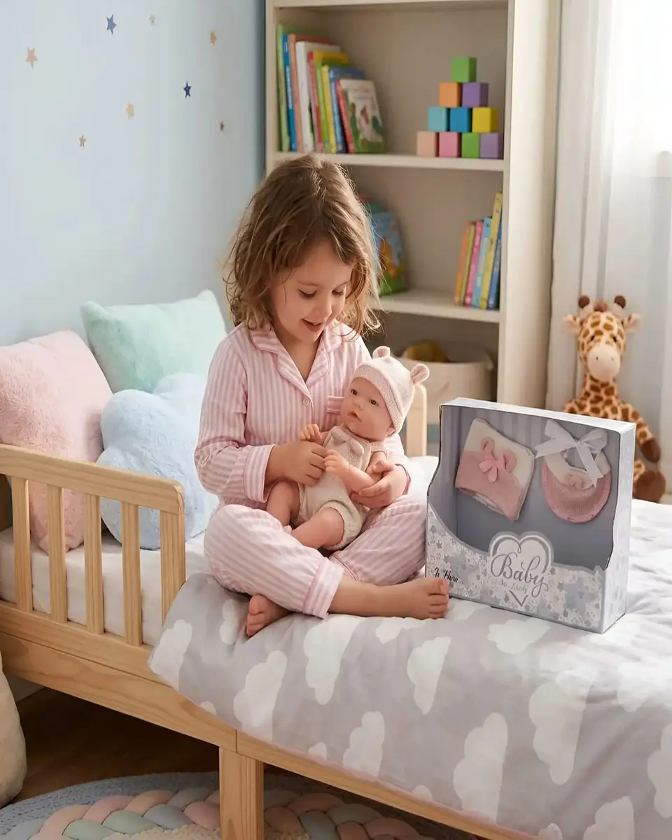Muñeco Recién Nacido Reborn con Accesorios 3