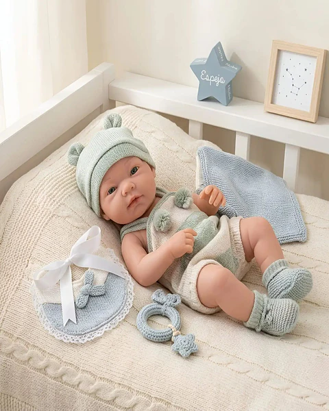 Muñeco Bebé Realista con Accesorios Recién Nacido