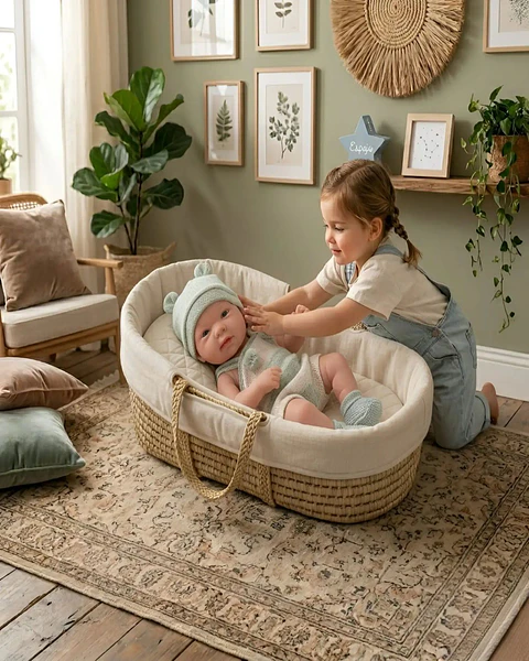 Muñeco Bebé Realista con Accesorios Recién Nacido