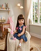 Muñeca Reborn Realista con Accesorios - Vestido Azul y Trenzas - Miniatura 1