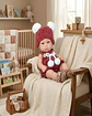 Muñeca Baby So Lovely Realista con Ropa de Peluche Azul 31 cm - Miniatura 5