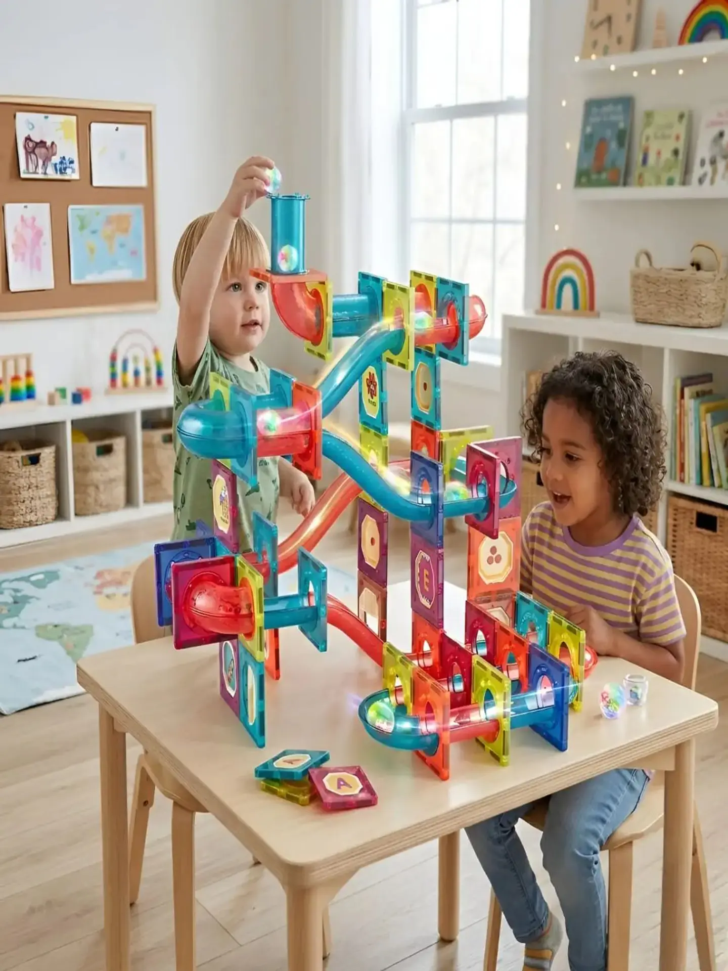 Set Magnético Marble Run - Pista de Canicas 125 Piezas 2