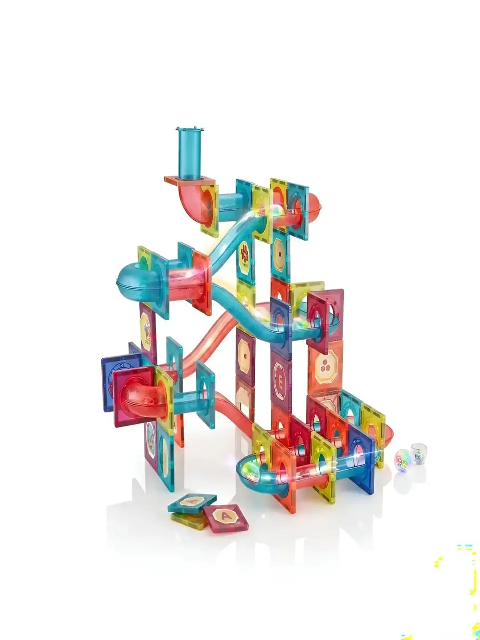 Set Magnético Marble Run - Pista de Canicas 125 Piezas 3