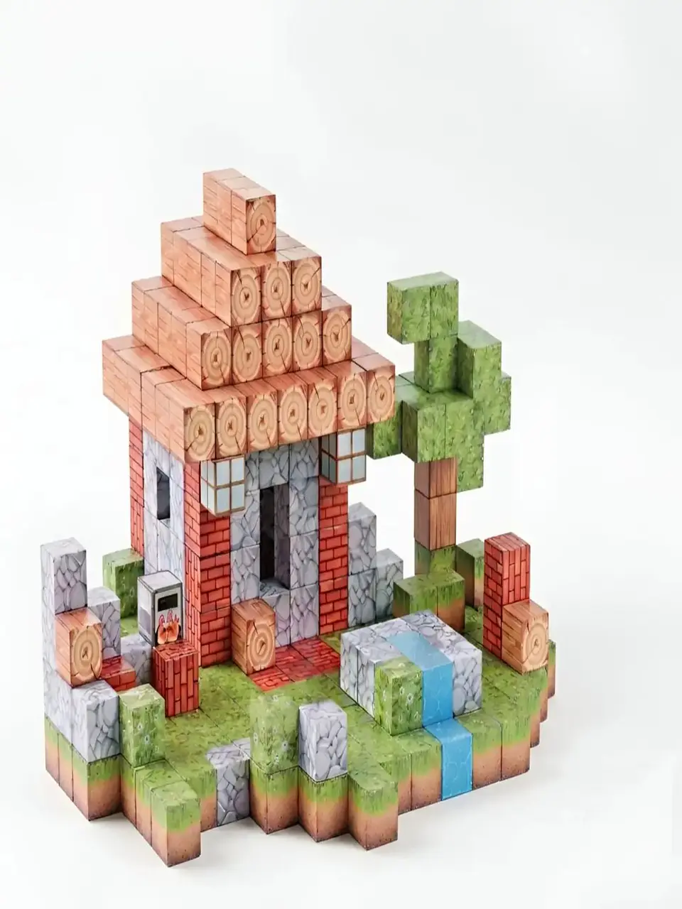 Cubos Magnéticos de Construcción 312 Piezas 6