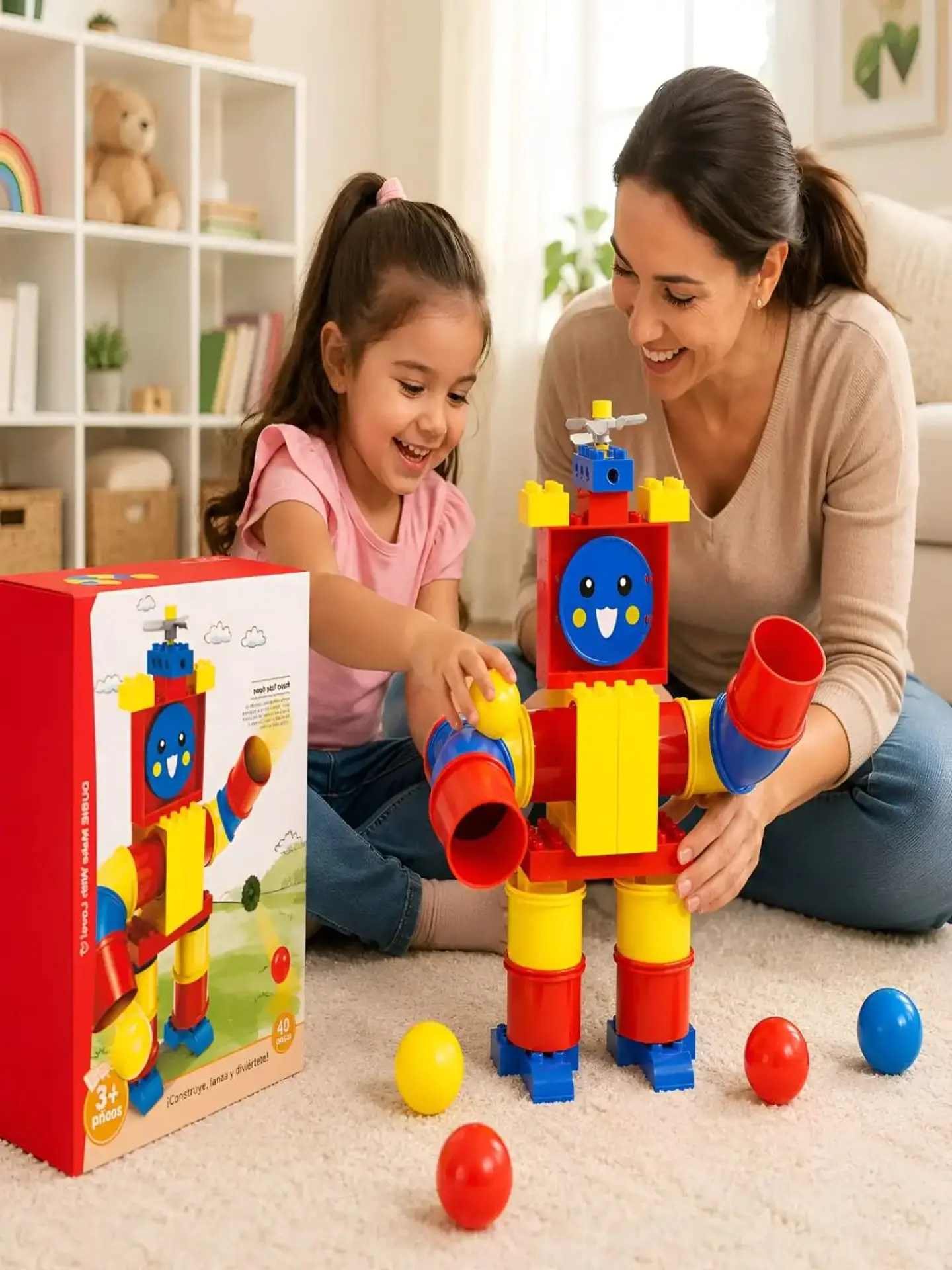 Set de Bloques de Construcción Robot Didáctico Interactivo 1