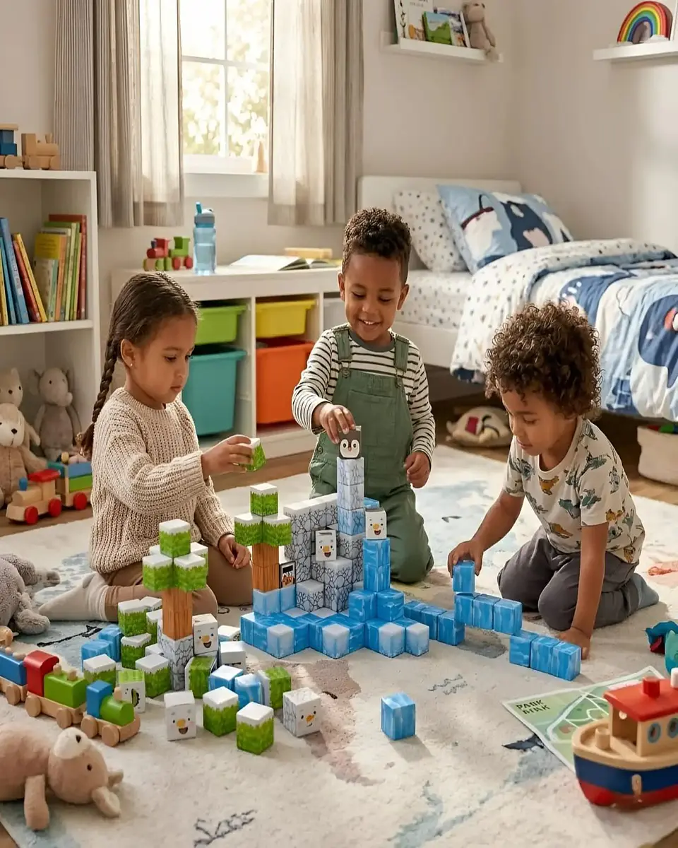 Set de Bloques Magnéticos 66 Piezas Cubos de Construcción 2