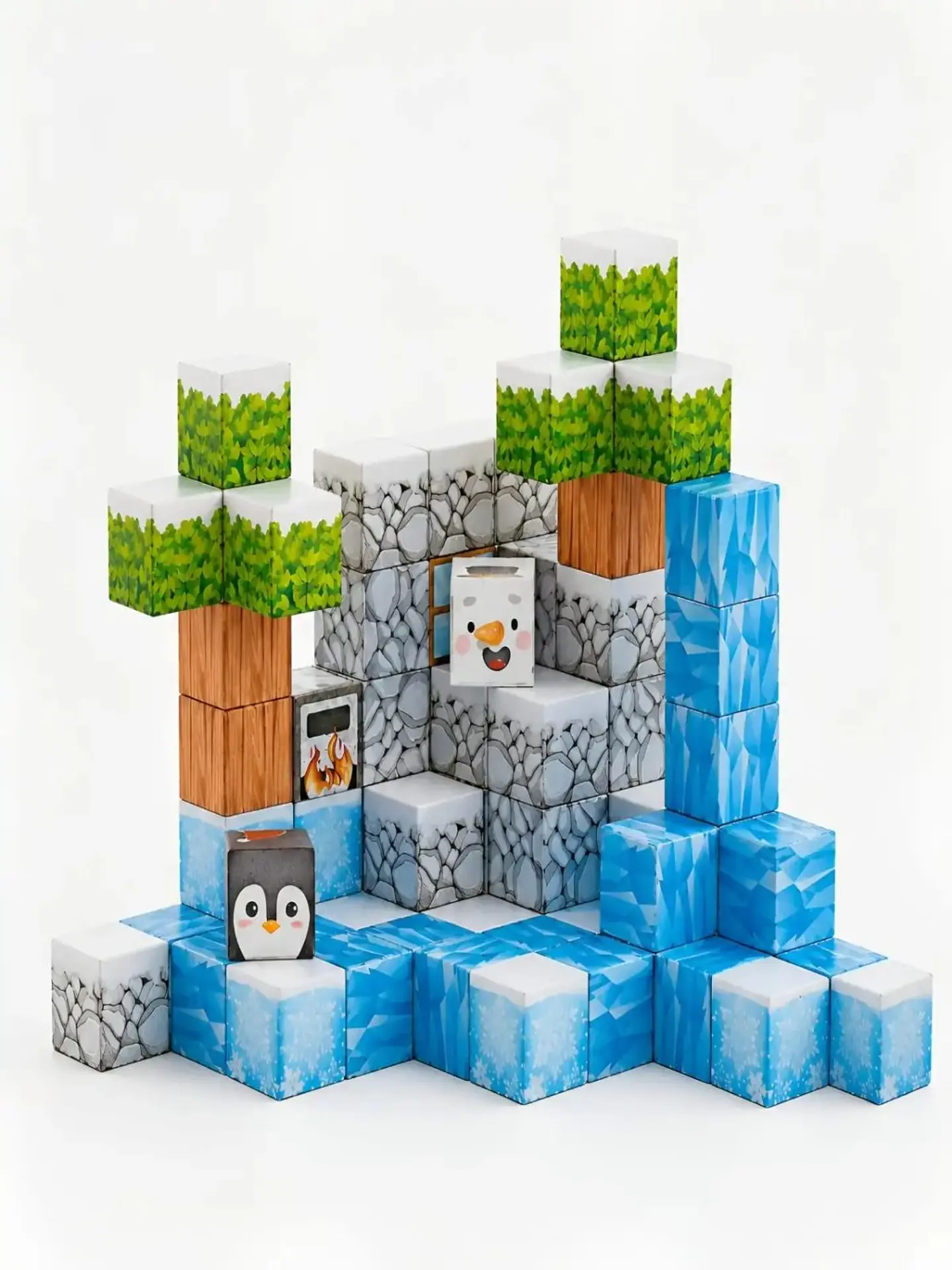 Set de Bloques Magnéticos 66 Piezas Cubos de Construcción 5