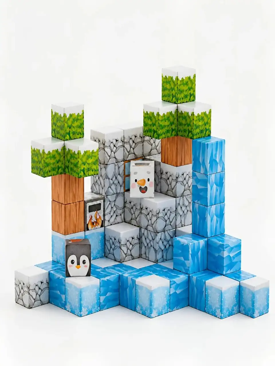 Set de Bloques Magnéticos 66 Piezas Cubos de Construcción 5