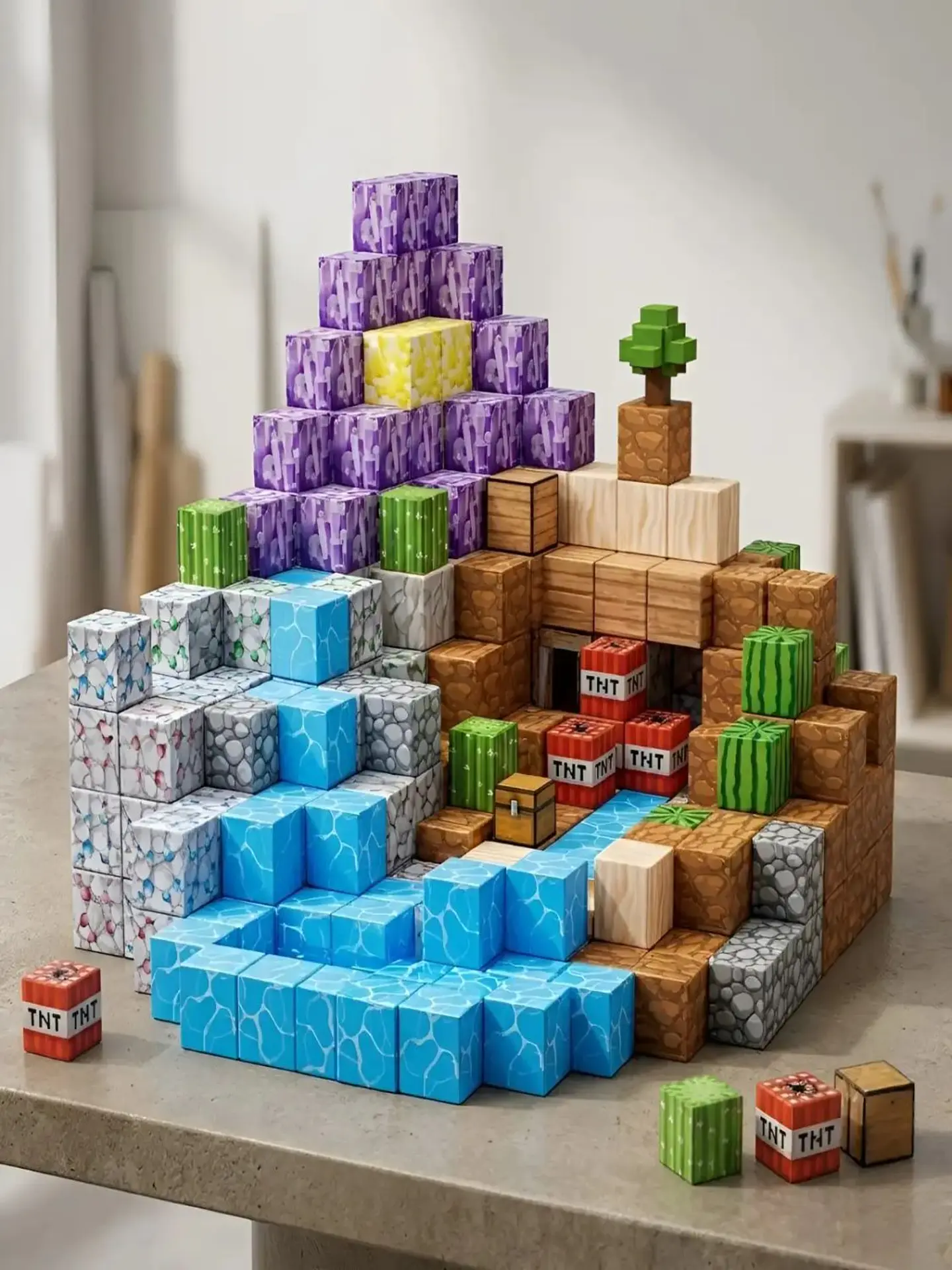 Set de Bloques Magnéticos 100 Piezas - Cubos de Construcción 2