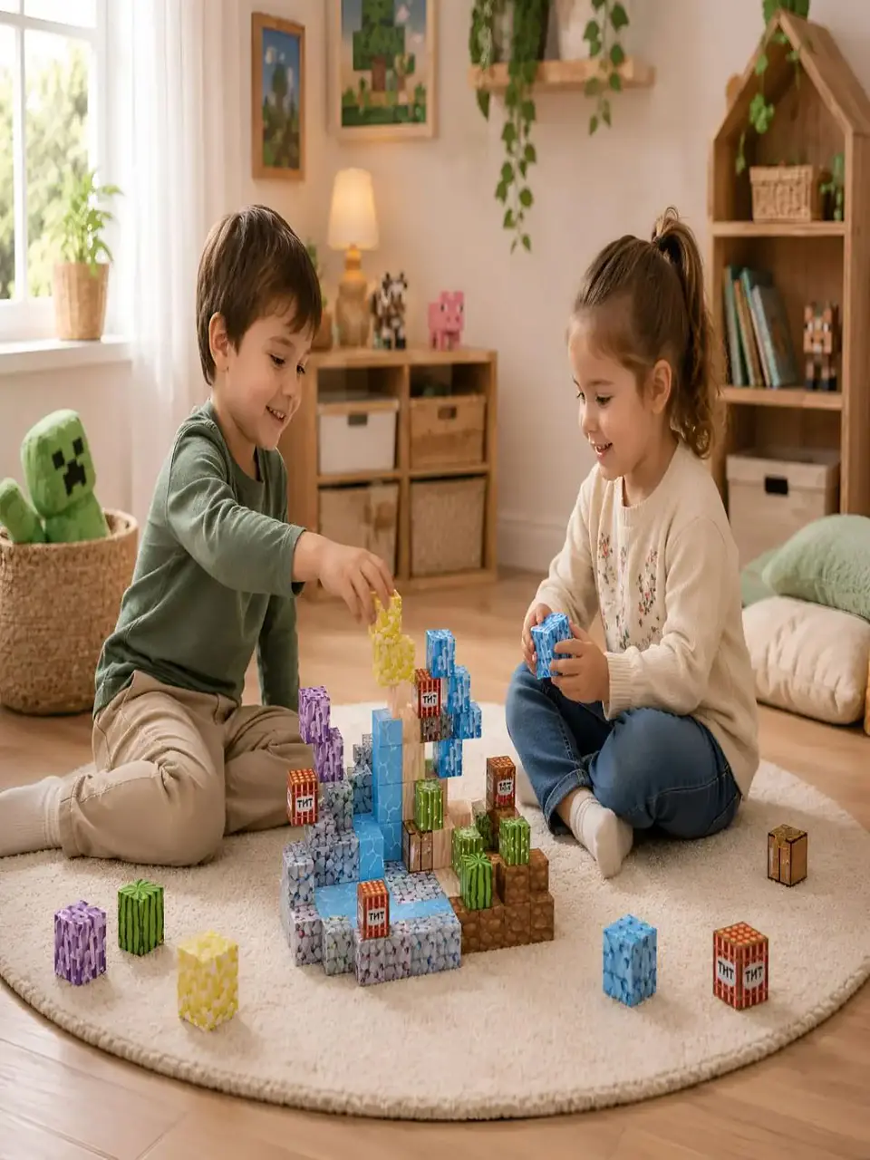 Set de Bloques Magnéticos 100 Piezas - Cubos de Construcción 6