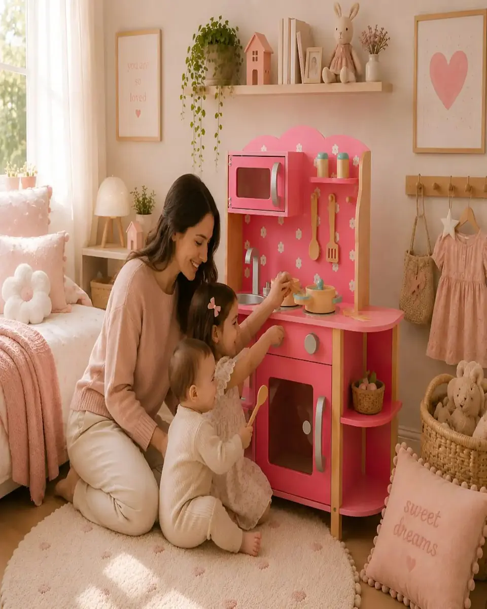 Cocina de Madera Infantil con Accesorios 4