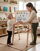Pizarra Magnética Infantil Doble Lado - Ajustable y Didáctica - Miniatura 2