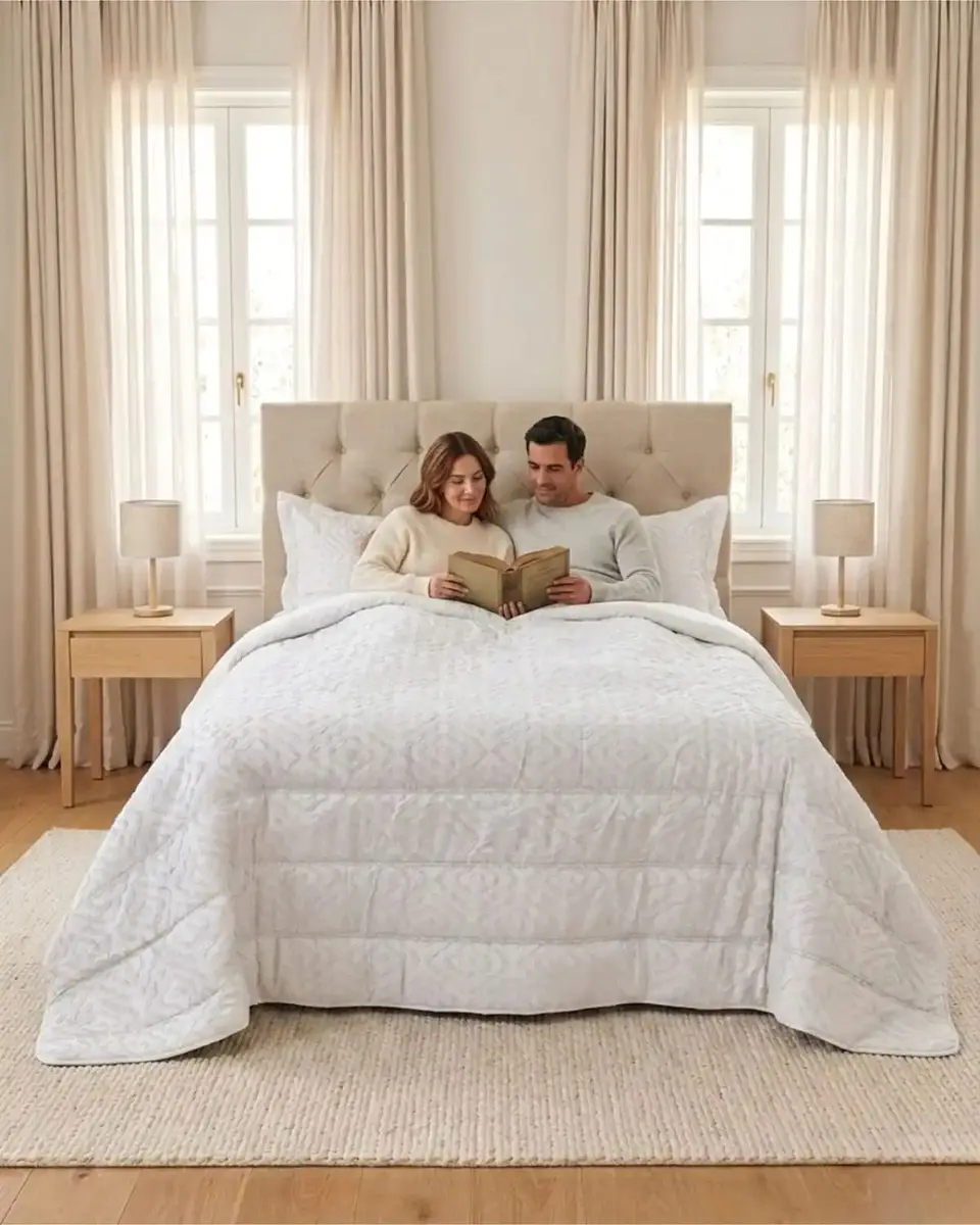 Plumón Ligero Super King Jacquard Sin Costuras 4