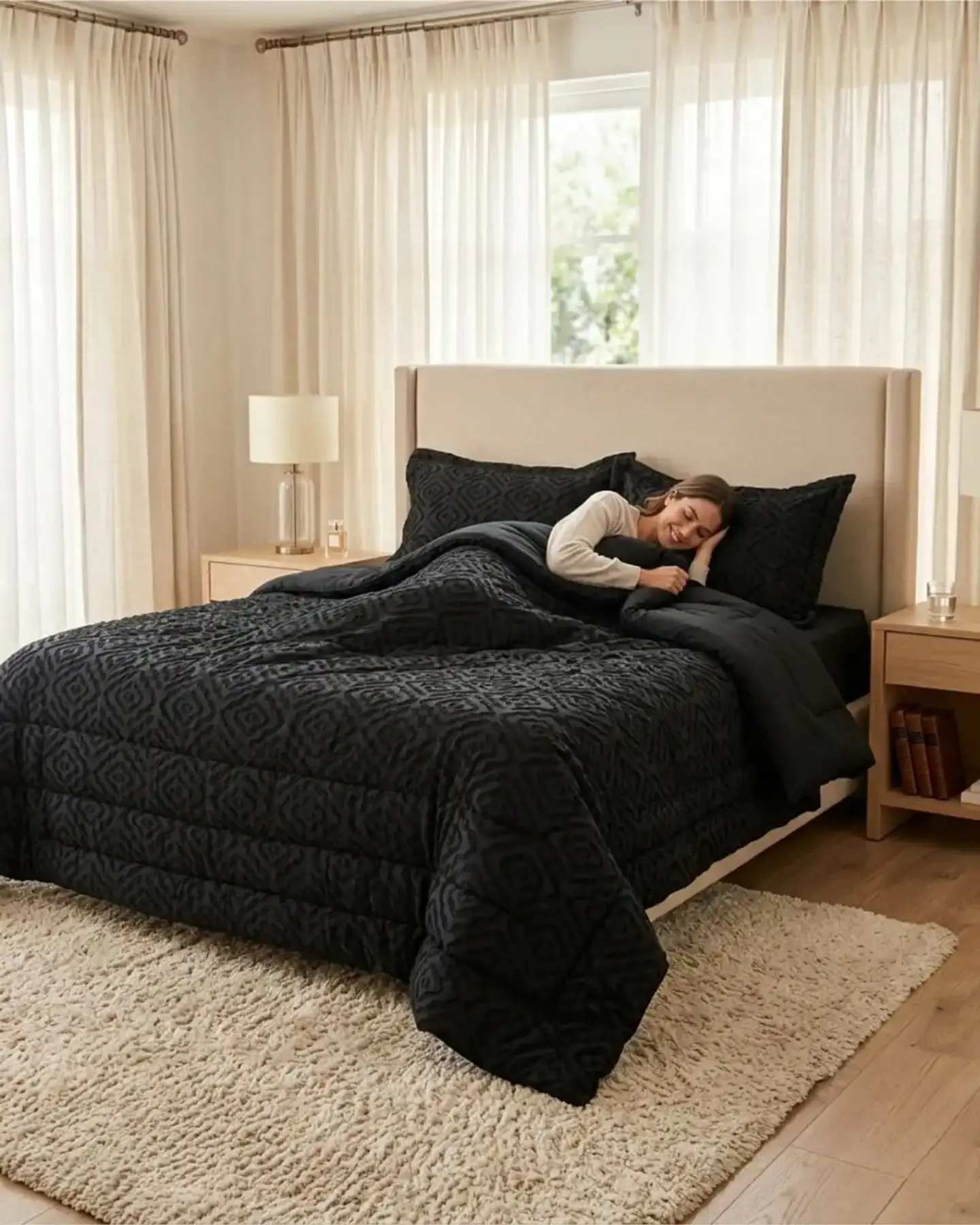 Plumón Ligero Super King Jacquard Sin Costuras 1