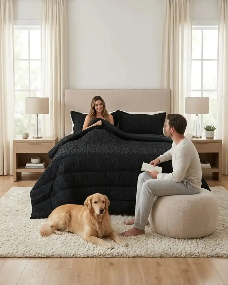 Plumón Ligero Super King Jacquard Sin Costuras 5