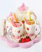Set de Té de Madera Infantil Con Diseño De Fresas - Miniatura 6