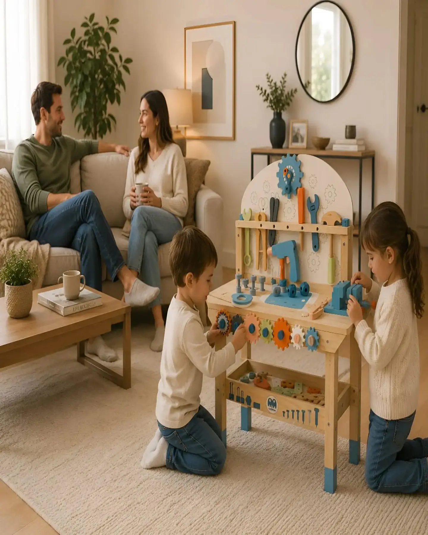 Banco de Herramientas de Madera para Niños - Taller de Construcción Educativo 3