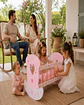 Cuna Mecedora de Madera para Muñecas - Diseño Corazones Rosa - Miniatura 3