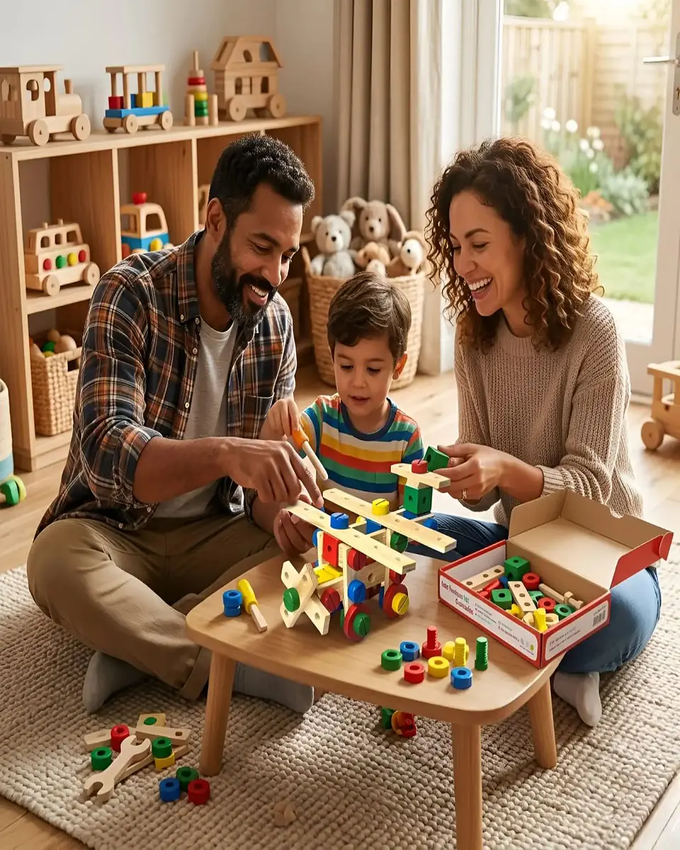 Set de Construcción de Madera Didáctico 3D 2