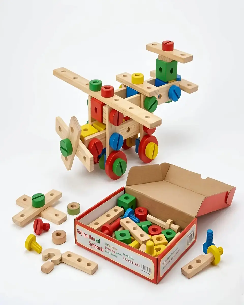 Set de Construcción de Madera Didáctico 3D 6