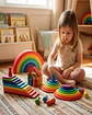 Juego Didáctico de Madera Arcoíris  Multicolor - Miniatura 2