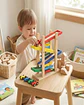 Juguete Didáctico de Madera Pista de Carreras y Ábaco 2 en 1 - Miniatura 1