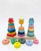Juguete Didáctico de Madera Set de Torres de Animales y Encaje - Miniatura 6