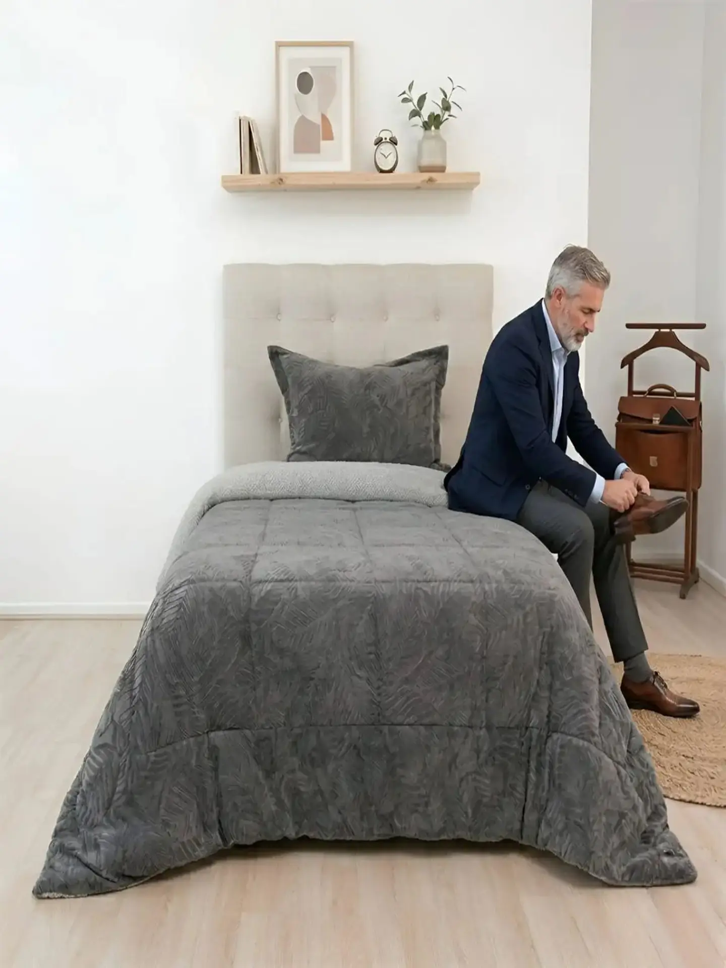 Cubrecama Outboss Deluxe Sherpa 1.5 Plazas 2