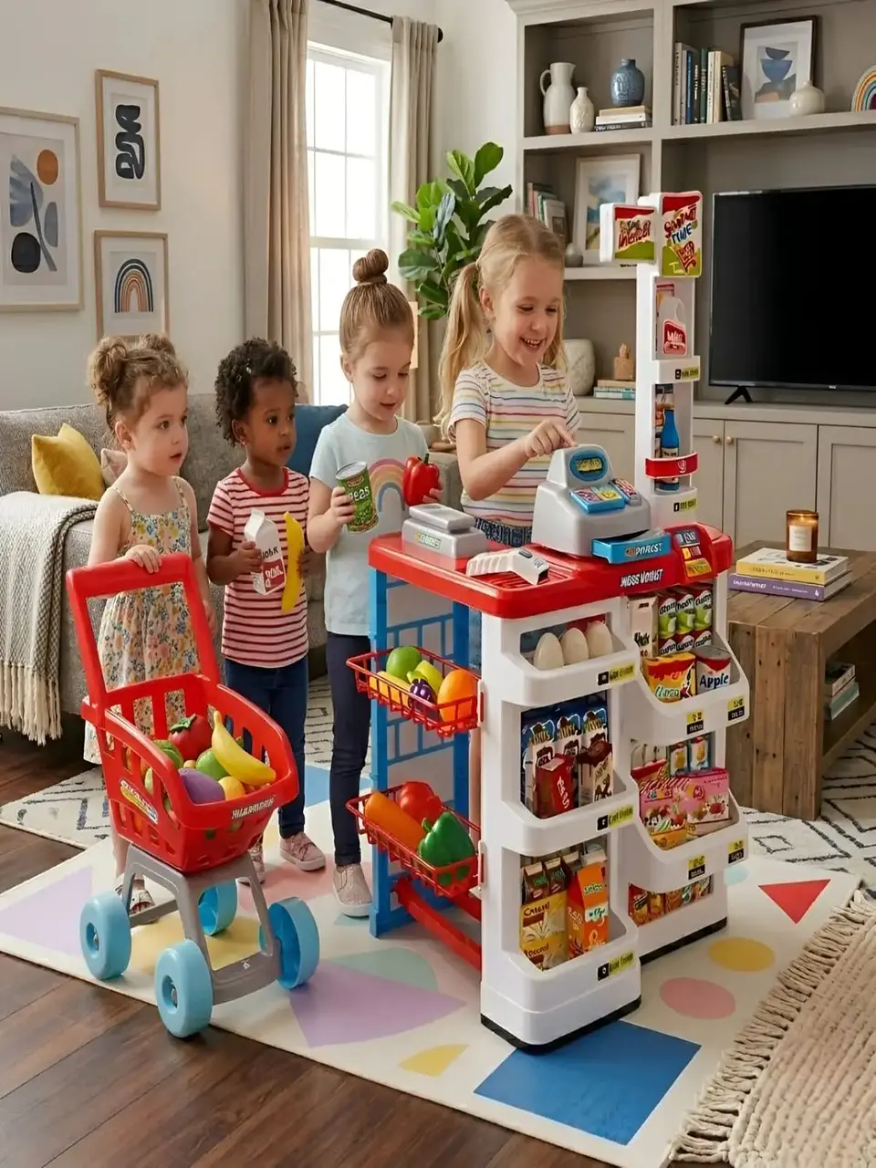 Set Supermercado de Juguete con Carrito y Accesorios 2