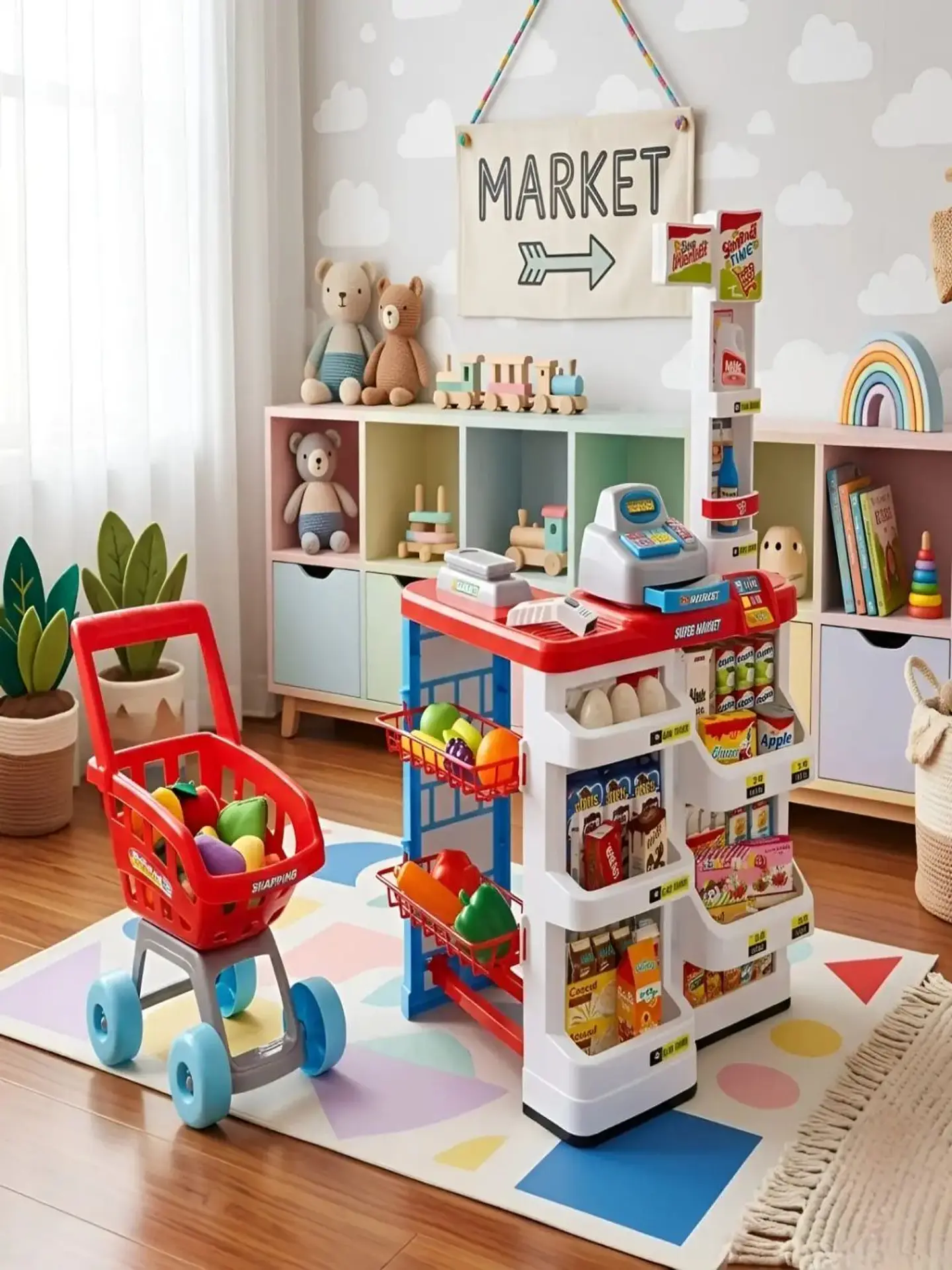 Set Supermercado de Juguete con Carrito y Accesorios 5