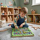 Laberinto Magnético de Madera Ciudad y Alfabeto Juguete Educativo Montessori - Miniatura 5