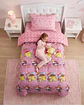 Cubrecama Infantil Rosado con Funda Diseño Flores y Gráficos - Miniatura 4