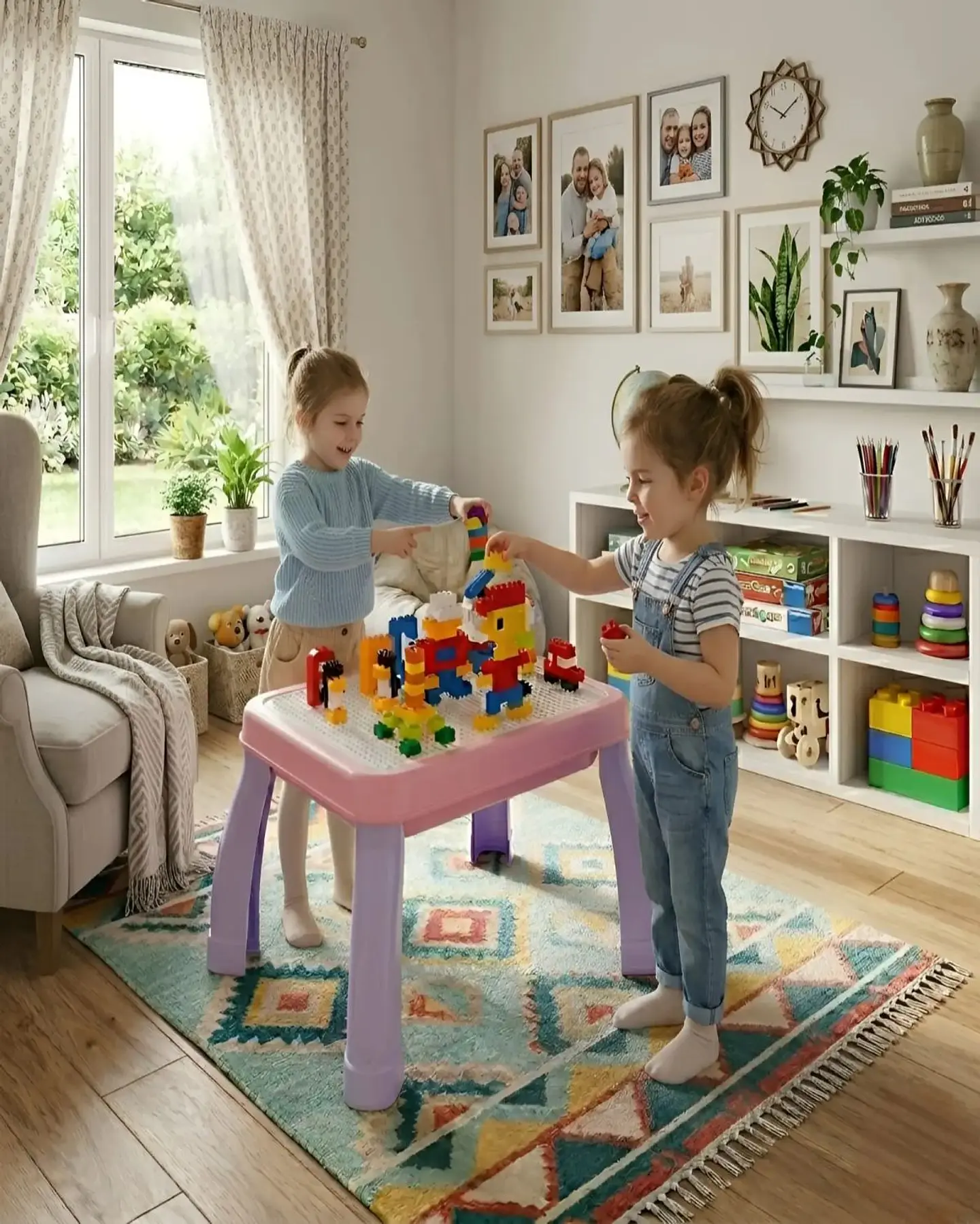 Mesa Didáctica Infantil Para Bloques De Construcción 3