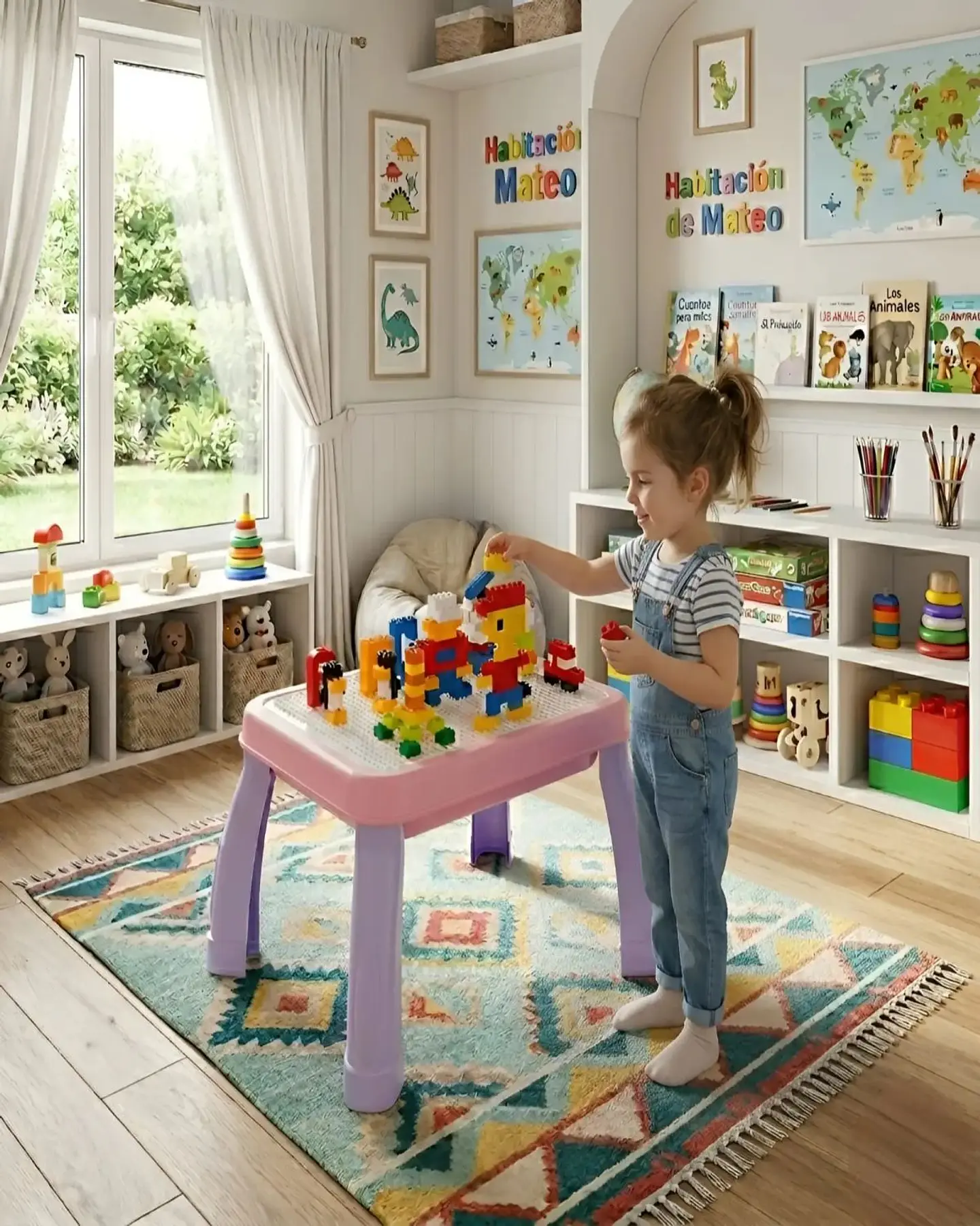 Mesa Didáctica Infantil Para Bloques De Construcción 4