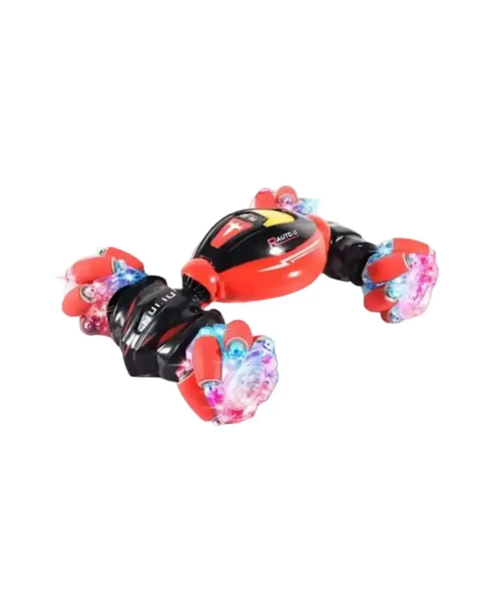 Auto De Juguete Control Remoto Acrobático Giros 360 Rojo 6