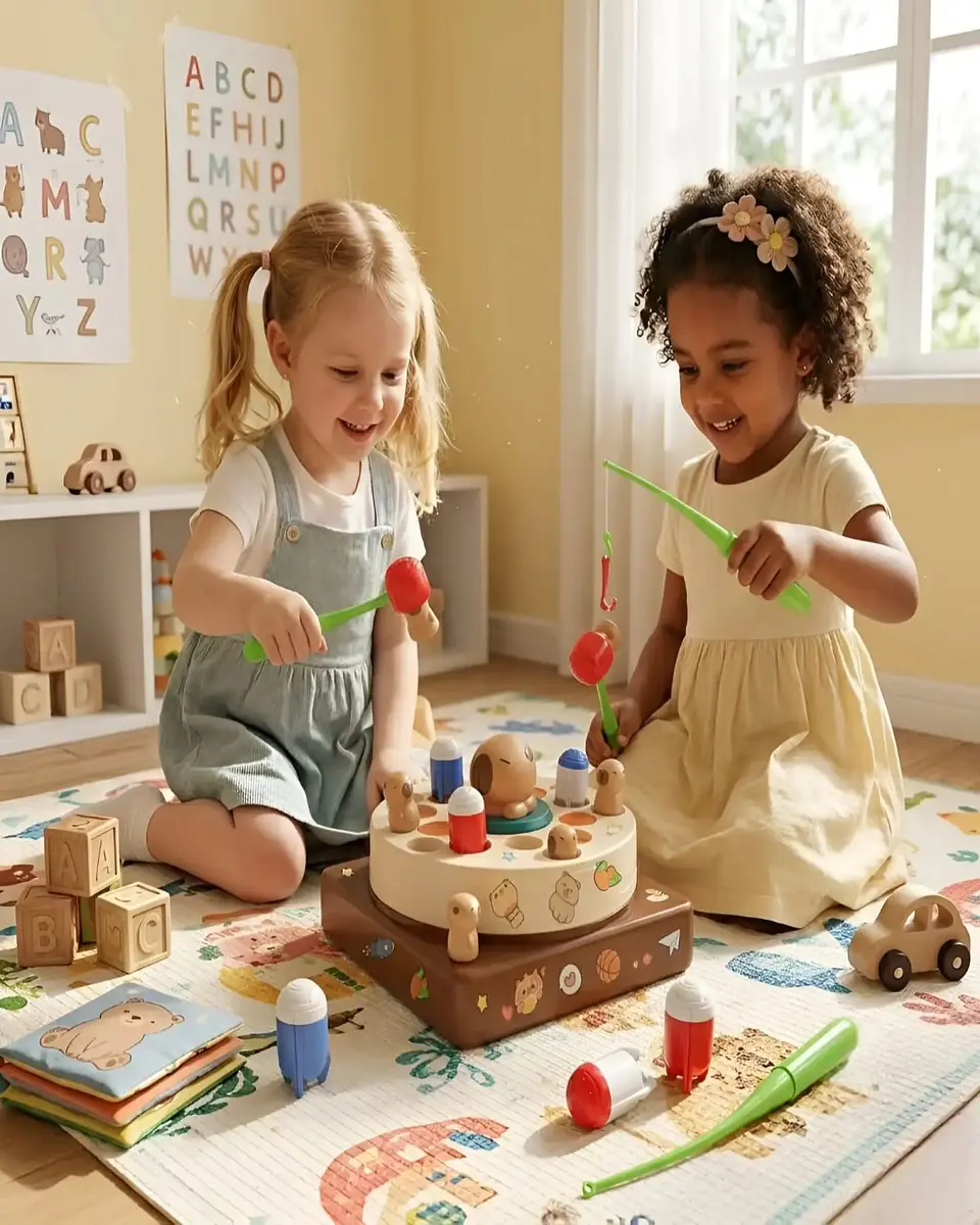 Juego Didáctico Atrapa al Capibara Interactivo con Música y Luces 1