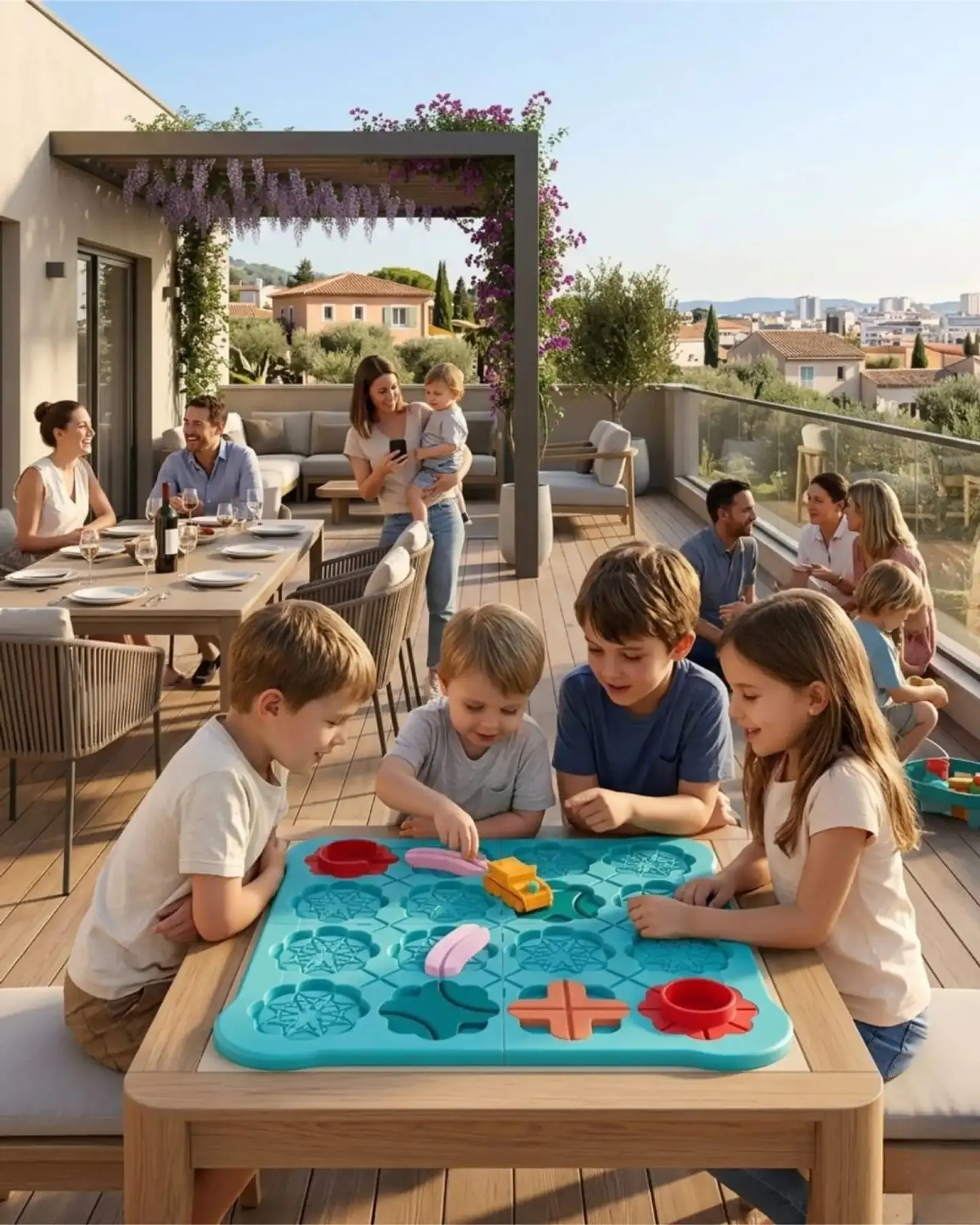 Juego de Mesa Laberinto Pista de Habilidad Infantil 5
