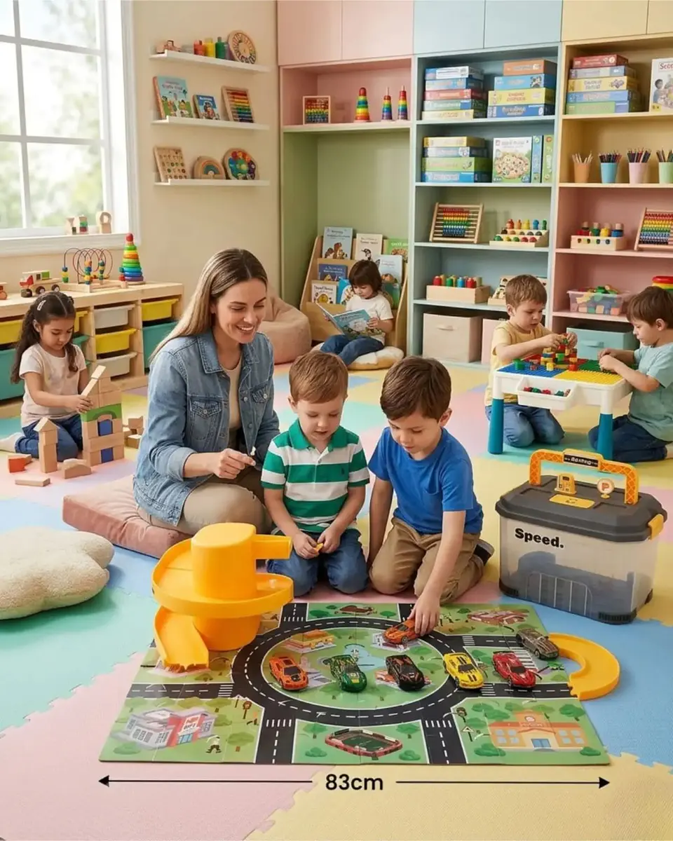 Juguete Maleta Pista Garaje de Autos Infantil 3
