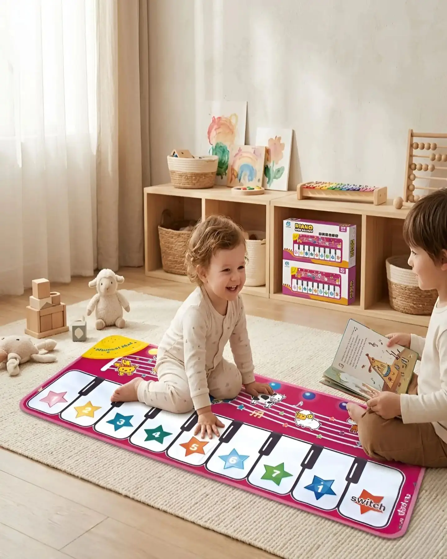Alfombra Musical Sensorial para Niños y Bebés 4