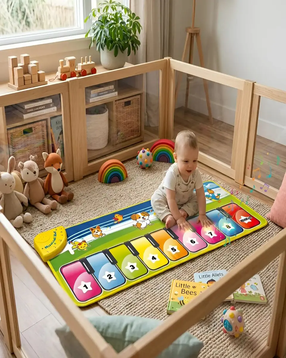 Alfombra Musical Sensorial para Niños y Bebés 1