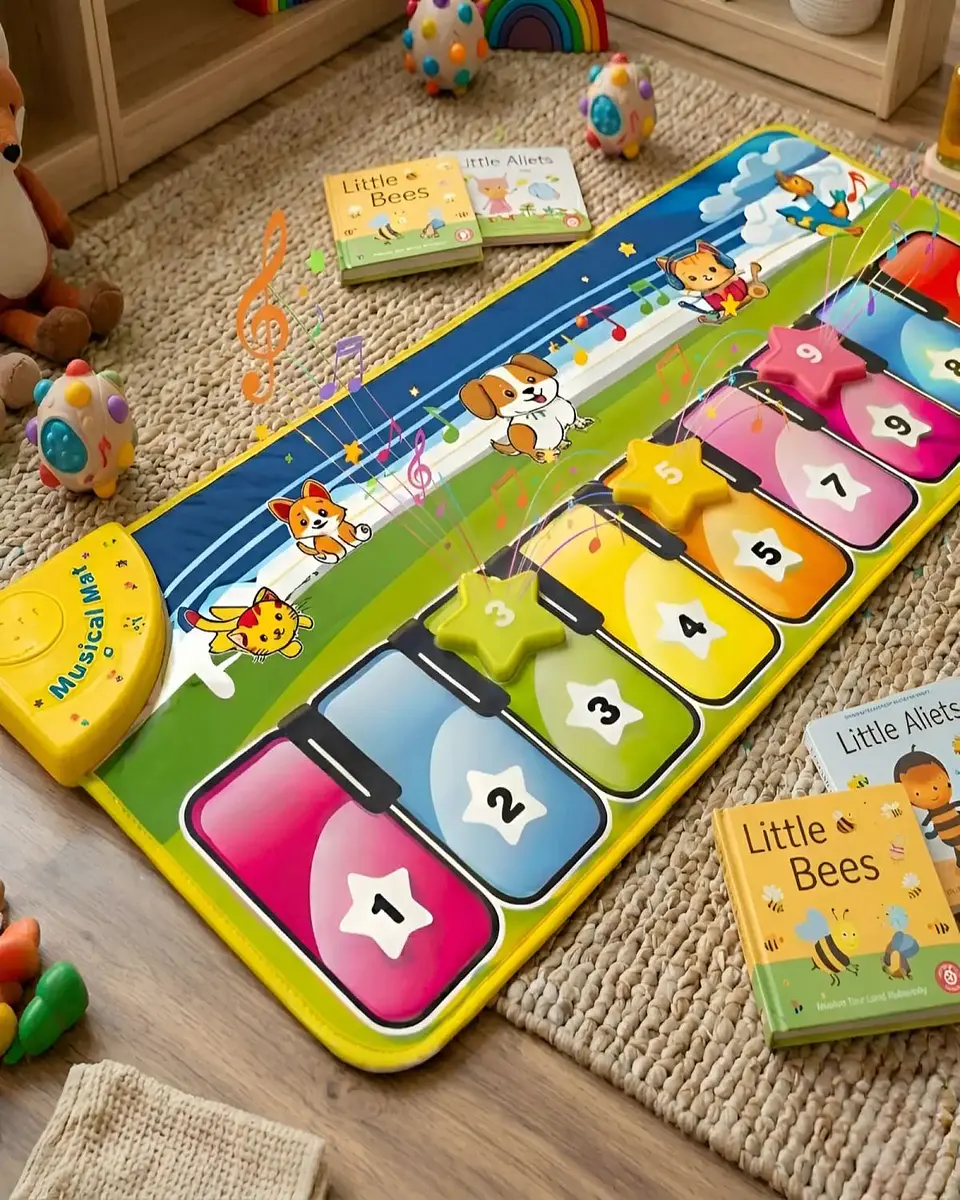 Alfombra Musical Sensorial para Niños y Bebés 3