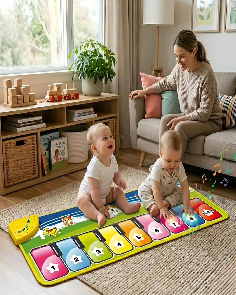 Alfombra Musical Sensorial para Niños y Bebés 4