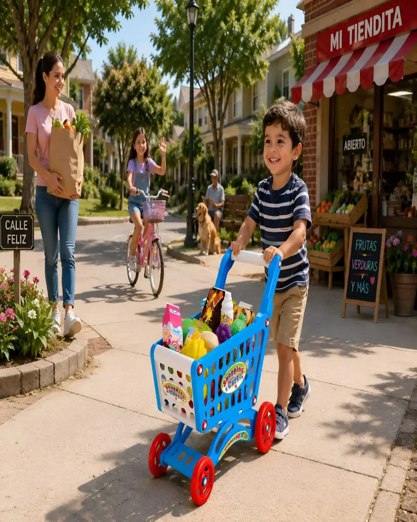 Carrito de Supermercado de Juguete con Accesorios Infantil 1