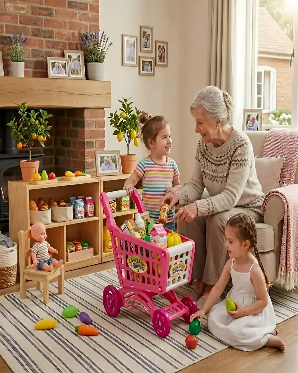 Carrito de Supermercado de Juguete con Accesorios Infantil 6
