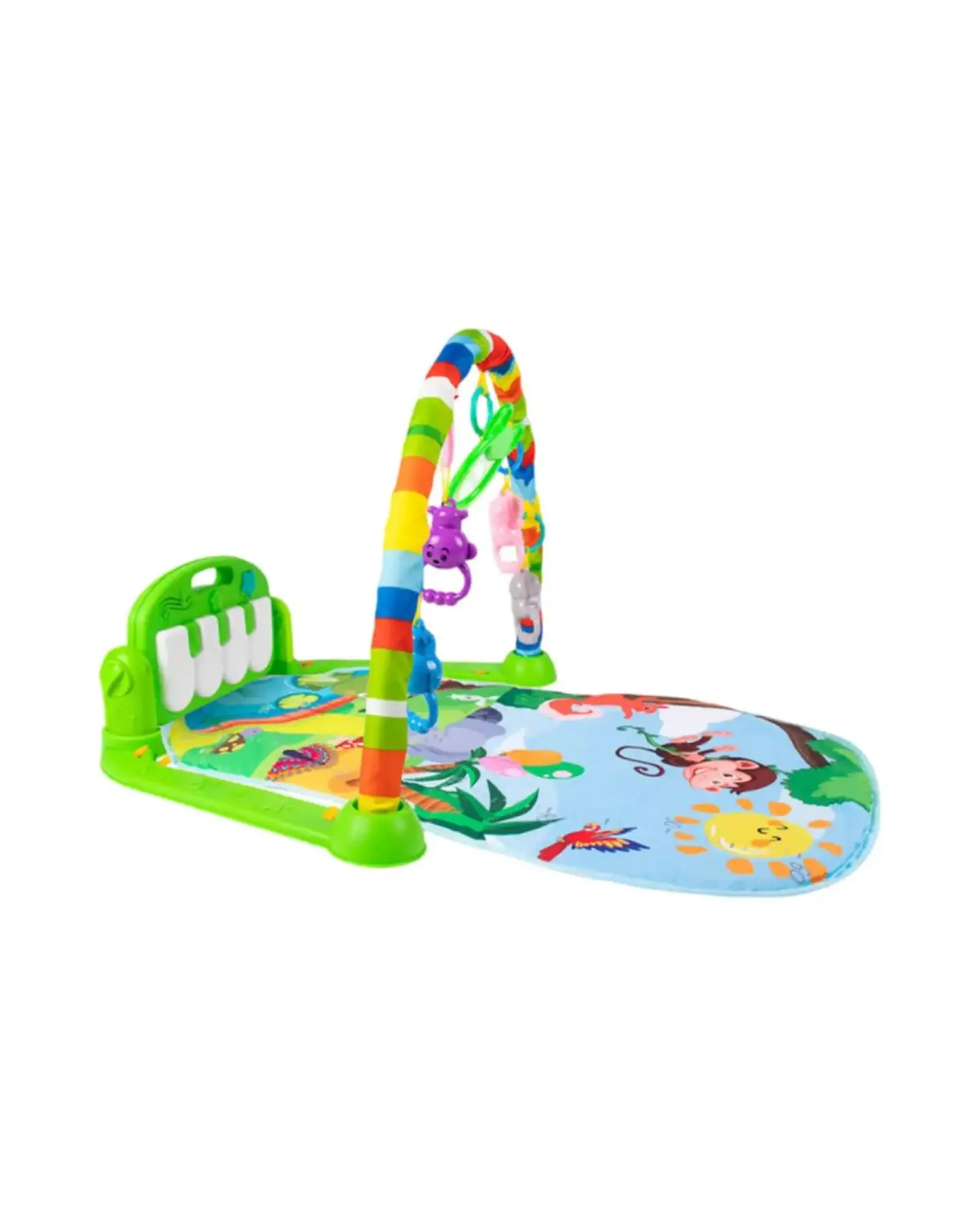 Gimnasio Y Piano Musical Multifuncional Para Bebes Verde 6