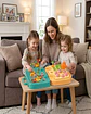 Set de Juegos Didáctico 3 en 1 Banco de Descarga, Maletín de Bloques y Huerto Infantil - Miniatura 4