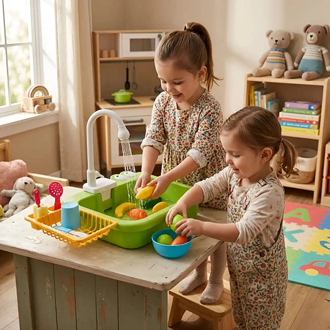 Lavaplatos de Juguete Little Chef Play Series VERDE