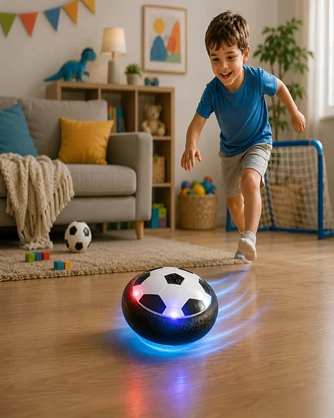 Pelota Flotante De Futbol Con Luces Led Hover Ball Infantil