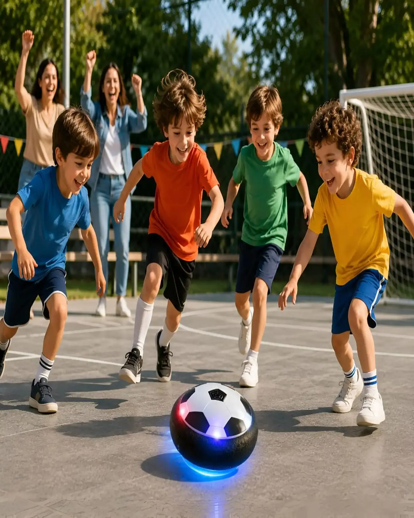 Pelota Flotante De Futbol Con Luces Led Hover Ball Infantil 3