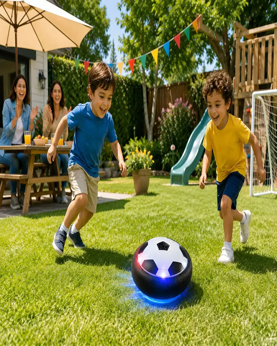 Pelota Flotante De Futbol Con Luces Led Hover Ball Infantil 6